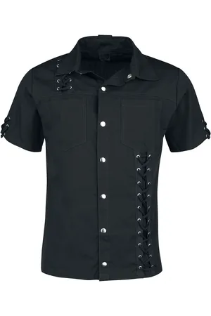 Vixxsin Camicia Maniche Corte Gothic di - Damion shirt - S a 4XL - Uomo