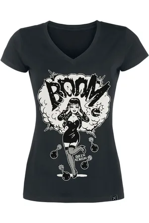 Queen Kerosin T-Shirt Rockabilly di - Boom - S a XXL - Donna