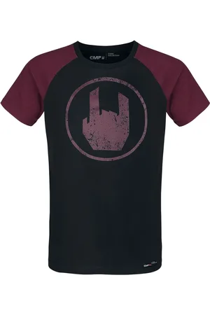 EMP T-Shirt di - Black T-shirt with Red Rockhand Print - L a 3XL - Uomo