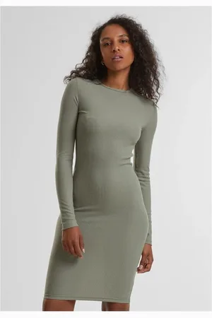 Urban classics Miniabito di - Ladies Rib Dress - XS a XL - Donna