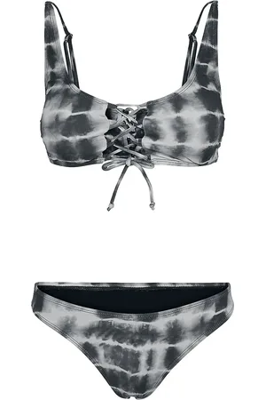 Urban classics Set bikini di - Ladies Lace Up Tie Dye Bikini - XS a XL - Donna