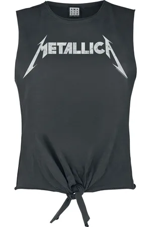 Metallica Top di - Amplified Collection - White Logo - S a XL - Donna