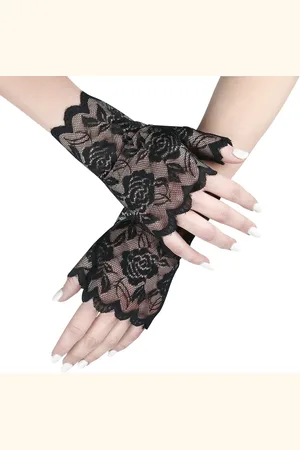 Banned Alternative Guanti senza dita Rockabilly di - Ramona lace gloves - Donna