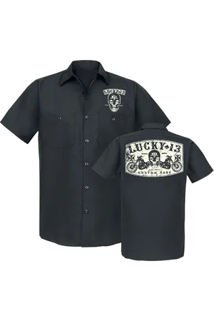 Lucky 13 Camicia Maniche Corte di - Dual Chopper - S a 4XL - Uomo
