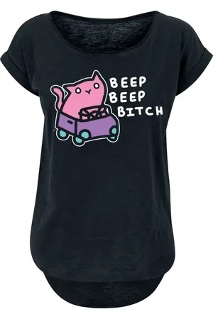 Goodie Two Sleeves T-Shirt Magliette Divertenti di - Beep Beep Bitch - S a XXL - Donna