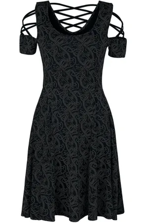 EMP Miniabito di - Dress with Lacing and Celtic-Style Print - S a 5XL - Donna