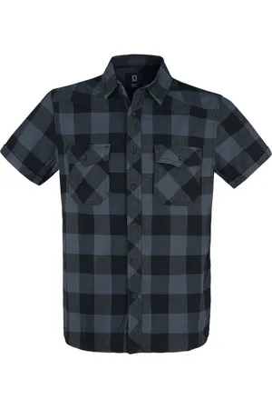 Brandit Camicia Maniche Corte di - Half-Sleeve Checked Shirt - L a 5XL - Uomo