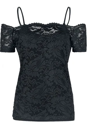 EMP T-Shirt di - Lace Cold Shoulder Shirt - S a XXL - Donna