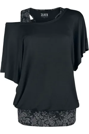 EMP T-Shirt di - Double-Layer T-Shirt with All-Over Printed Top - S a 5XL - Donna