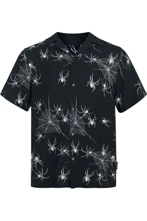 Chet Rock Camicia Maniche Corte Rockabilly di - Arana Shirt - M a XXL - Uomo