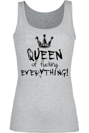 Sprüche Top Magliette Divertenti di - Queen Of Fucking Everything - S a XXL - Donna