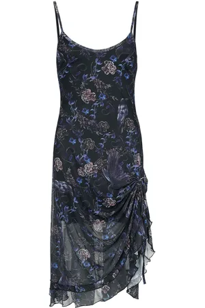 Jawbreaker Abito media lunghezza di - Purple Night Crows Mesh Midi Dress - XS a 4XL - Donna