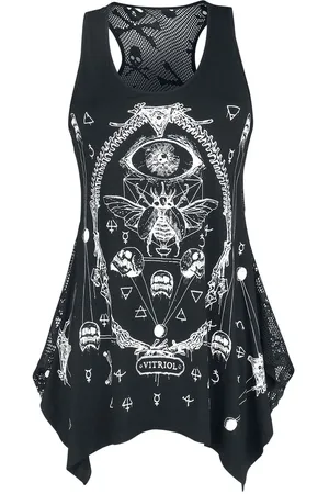 Jawbreaker Top Gothic di - Vitriol Skull Mesh - S a 4XL - Donna