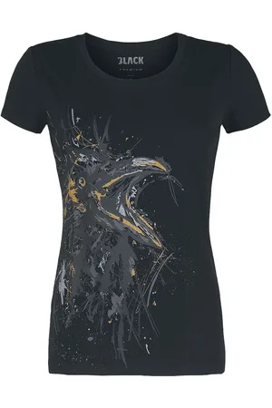 EMP T-Shirt di - Ladies’ t-shirt with sketch art raven - S a 4XL - Donna