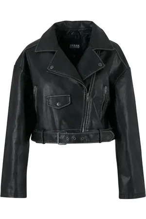 Urban classics Giacca in similpelle di - Ladies Vintage Leather Jacket - XS a XL - Donna