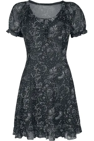 Jawbreaker Miniabito Gothic di - Night forest mesh dress - XS a 3XL - Donna
