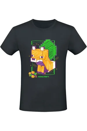 Minecraft T-Shirt Gaming di - Drawn Fox - S a XXL - Unisex