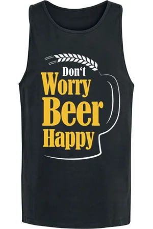 Alcohol & Party Canotta Magliette Divertenti di - Don’t Worry Beer Happy - S a 5XL - Uomo