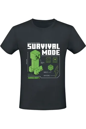 Minecraft T-Shirt Gaming di - Survivalmode - S a XXL - Unisex
