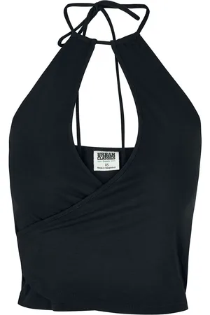Urban classics Top di - Ladies’ short wrap halterneck top - XS a XL - Donna