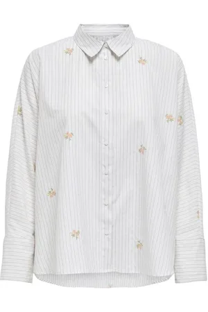 ONLY Camicia Maniche Lunghe di - ONLJOELLA GRACE L/S EMB SHIRT OX WVN - XS a XL - Donna