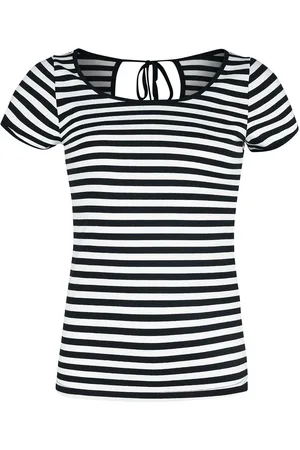 Forplay T-Shirt Rockabilly di - Stripes Tee - S a XXL - Donna