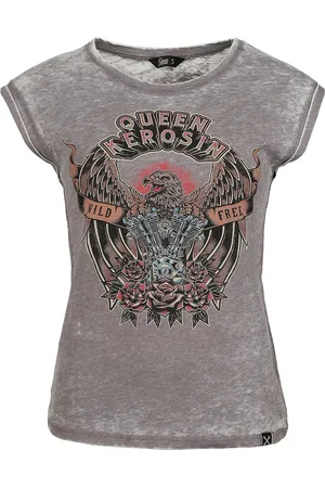 Queen Kerosin Top Rockabilly di - Wild Free - XS a XXL - Donna