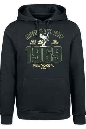 Peanuts Felpa con cappuccio di - Music & Art Fair - Snoopy - L a 4XL - Uomo