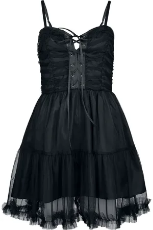 Gothicana Miniabito Gothic di - Mesh Dress With Lacing - S a XXL - Donna