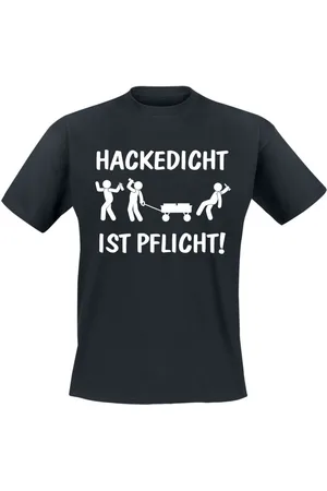 Alcohol & Party T-Shirt Magliette Divertenti di - Hackedicht ist Pflicht - M a 3XL - Uomo