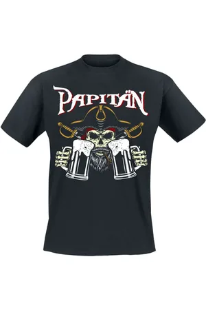 Alcohol & Party T-Shirt Magliette Divertenti di - Papitän - M a 3XL - Uomo
