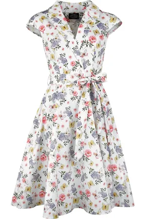 H&R London Abito media lunghezza di - Zoey Floral Swing Dress - XS a 4XL - Donna