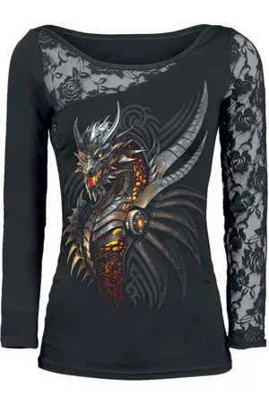 Spiral Maglia Maniche Lunghe di - Razor Back - S a XXL - Donna