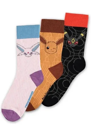 Pokemon Calzini Gaming di - Eevee Evolution - EU35-38 a EU 43-46 - Donna