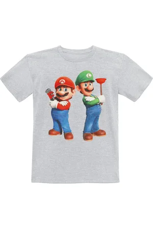 Super Mario T-Shirt Gaming di - Kids - Plumbing Bros. - 104 a 152 - Ragazzi & Ragazze