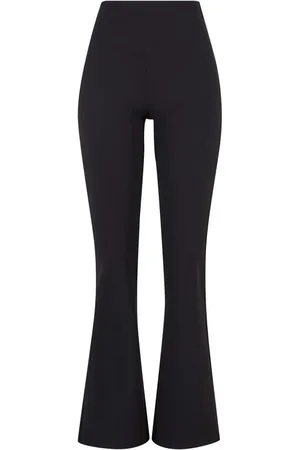 Urban classics Leggings di - Ladies Flared Leggings Rib - XS a L - Donna