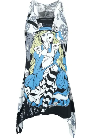 Innocent Top di - Steampunk Alice lace panel vest - S a XXL - Donna
