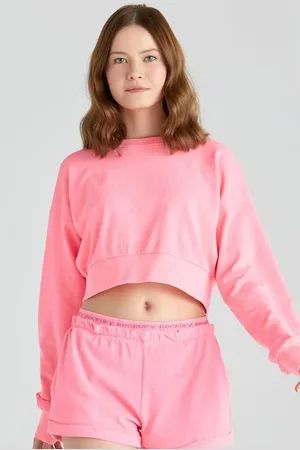 Rockupy Felpa di - Lightness 1 - Malenie Crop Sweatshirt - L a XL - Donna