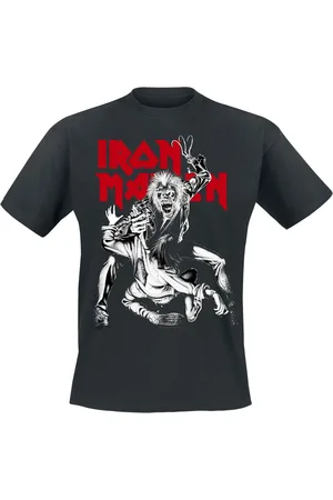 Iron Maiden T-Shirt di - Claw Crop Red - S a 4XL - Uomo