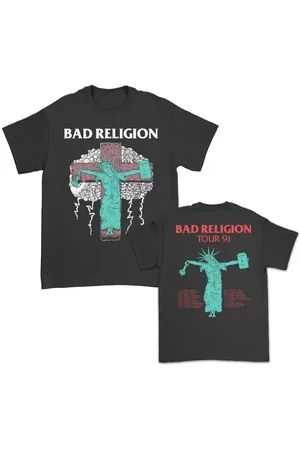 Bad Religion T-Shirt di - Liberty Tour 91 - S a XXL - Uomo