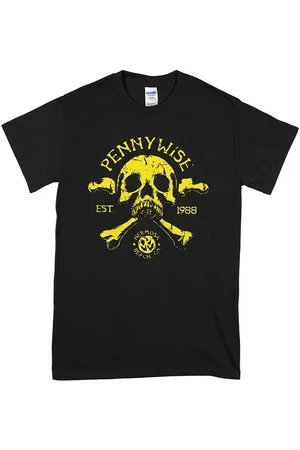 Pennywise T-Shirt di - Crossbones Skull - S a XXL - Uomo