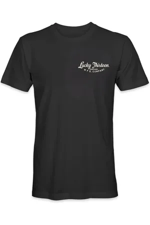 Lucky 13 T-Shirt Rockabilly di - L13 Something Righteous Tee Black - S a 3XL - Uomo