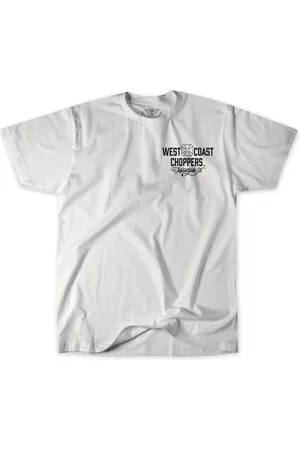 WEST COAST T-Shirt di - WCC Motorcycle Tee White/Black - S a 3XL - Uomo