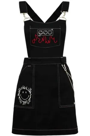 Hell Bunny Miniabito di - x Smiley Originals Dylan Pinafore Dress - XS a XXL - Donna
