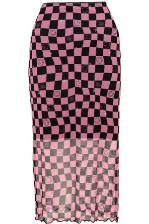 Hell Bunny Gonna lunga di - x Smiley Originals Distortion Skirt - XS a 4XL - Donna