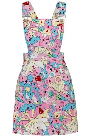 Hell Bunny Miniabito di - x Smiley Originals Loulou Pinafore Dress - XS a 4XL - Donna