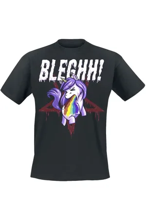 Sprüche T-Shirt Magliette Divertenti di - BLEGHH! Unicorn - M a 3XL - Uomo