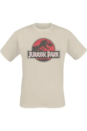Jurassic Park T-Shirt di - Grunge Logo Jurassic - S a XXL - Uomo