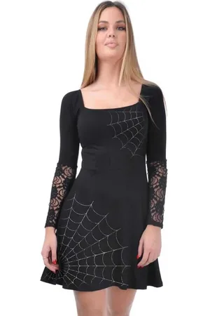 Outer Vision Miniabito Gothic di - Spider Webs Woman