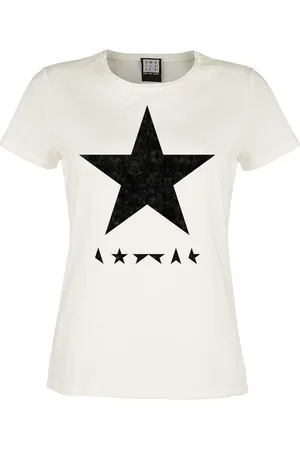 David Bowie T-Shirt di - Amplified Collection - Black Star - S a XL - Donna